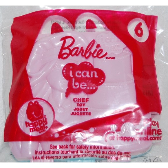 McDonald's 2012 Barbie I Can Be Chef Toy #6 Cake Decorating - Picture 2 of 3
